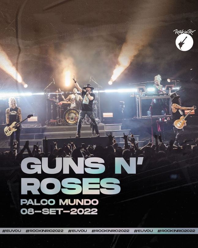 Imagem Guns N’ Roses – Rock in Rio 2022